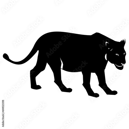 silhouette of a panther