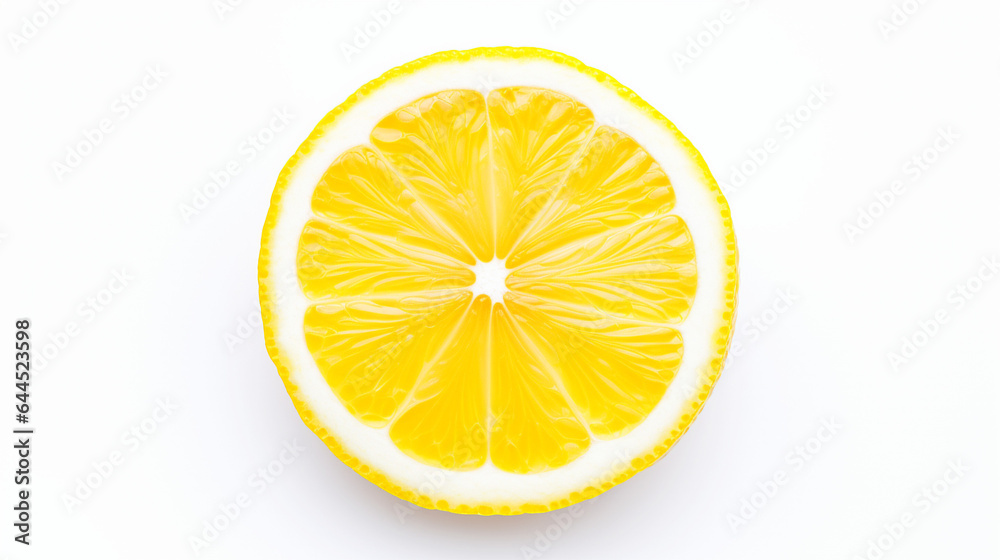 Sliced lemon on white background.
Modified Ai generative image. Sliced lemon on white background.
Modified Ai generative image.
