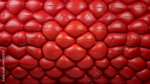 Red inflated background.
Modified Ai generative image.