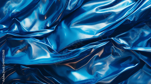 Blue foil texture