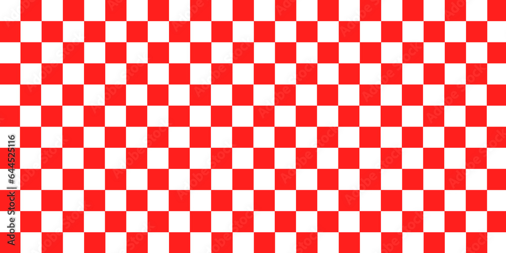 Fototapeta premium red white checkered pattern background