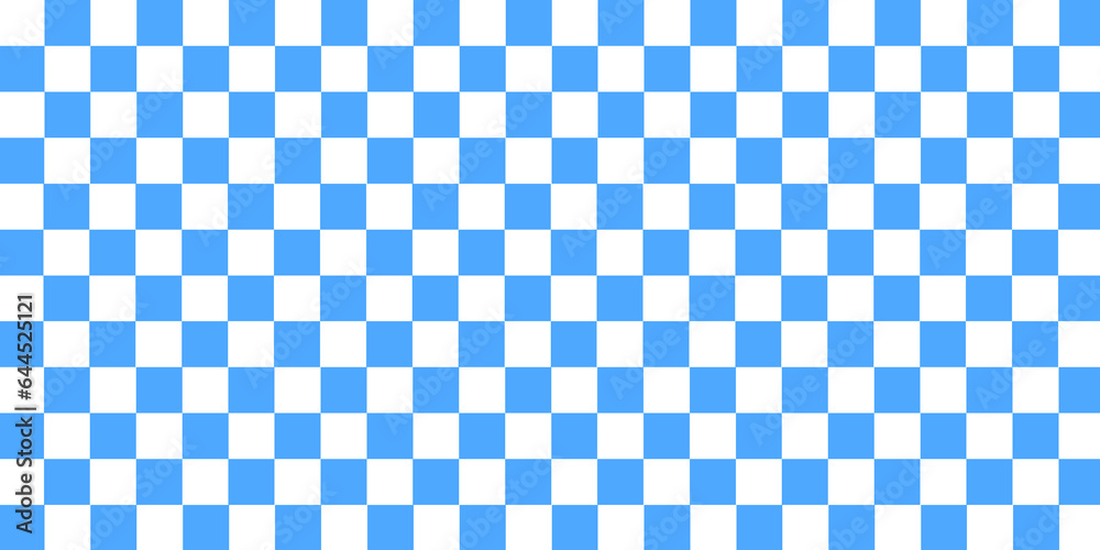 blue white checkered pattern background - obrazy, fototapety, plakaty 