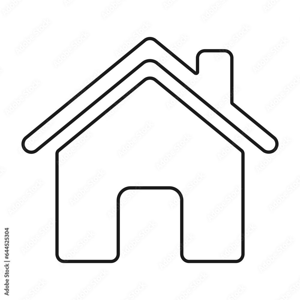 House icon on a white background. Illustration House icon on a white background. Illustration
