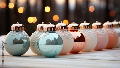 christmas decoration on the table