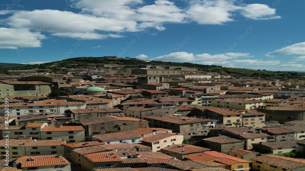 Aerial View of Cortona, Tuscany, Italy at mid-day. Vertical shoot.
Aerial View of Cortona, Tuscany, Italy at mid-day. Vertical shoot.