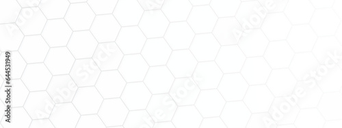 abstract white hexagon background design a white honeycomb grid pattern. . geometric background.