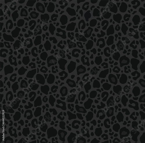 black Leopard Vector Art Vector Leopard print seamless pattern background Cheetah Print seamless