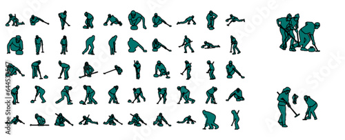 Curling (sport player set)