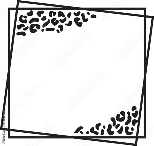 leopard print Border - cheetah print frame