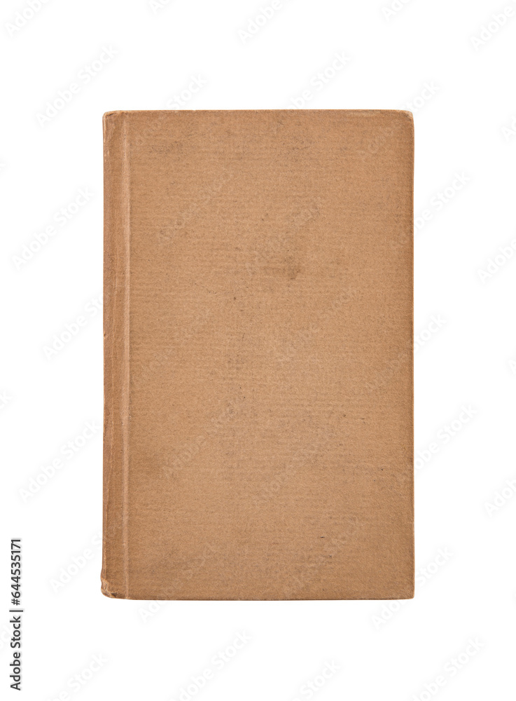 Old book cover isolated on white background with clipping path Old book cover isolated on white background with clipping path
