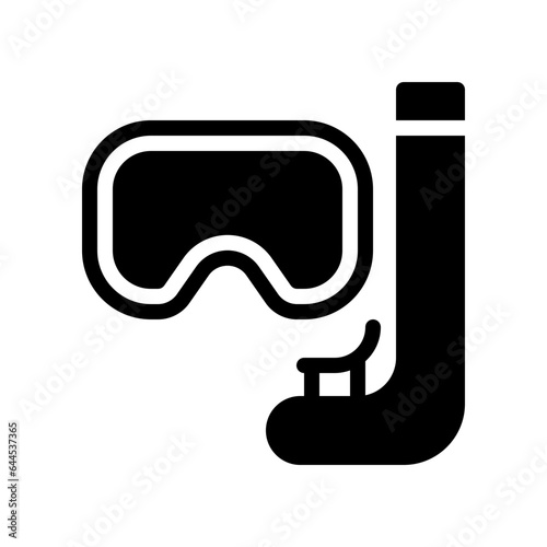 snorkel glyph icon