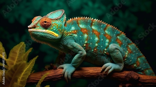 Chameleon Change: Adaptation in the Wild generated by AI © Karol