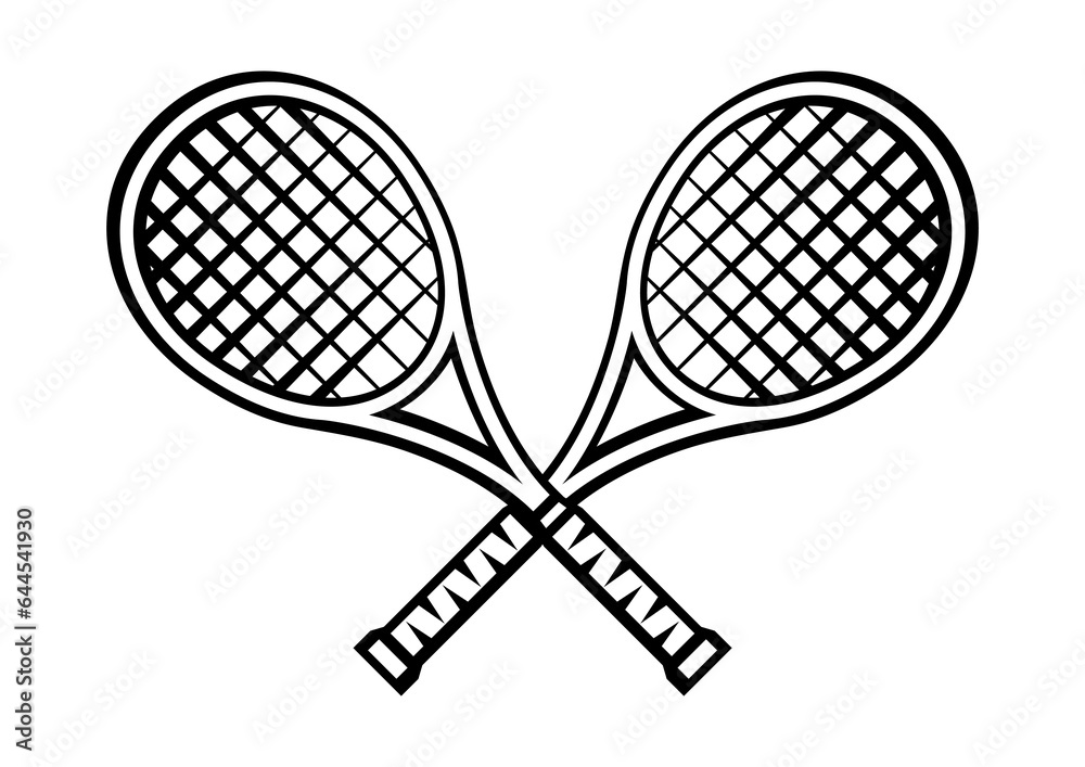 Tennis racket illustration. Sport club item or symbol. Tennis racket illustration. Sport club item or symbol.
