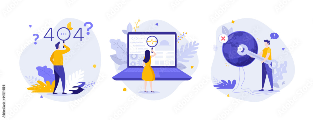 Set of business characters vector illustration Set of business characters vector illustration