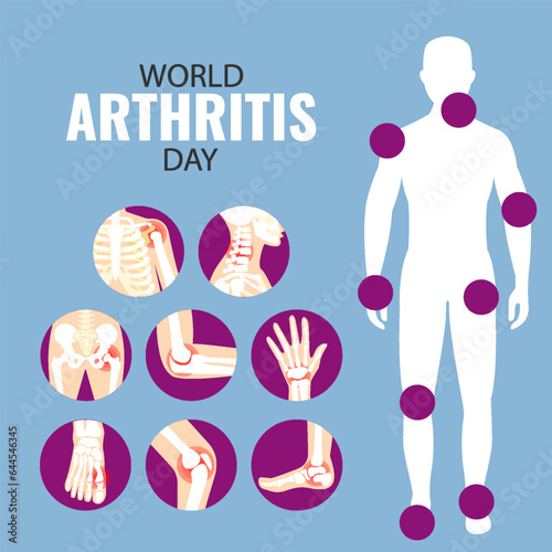 Vector Illustration of World Arthritis Day
