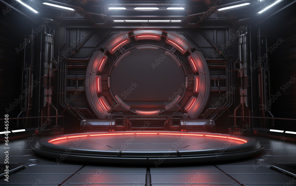 Industrial TV show backdrop. Ideal for virtual tracking system sets. 3D rendering Industrial TV show backdrop. Ideal for virtual tracking system sets. 3D rendering