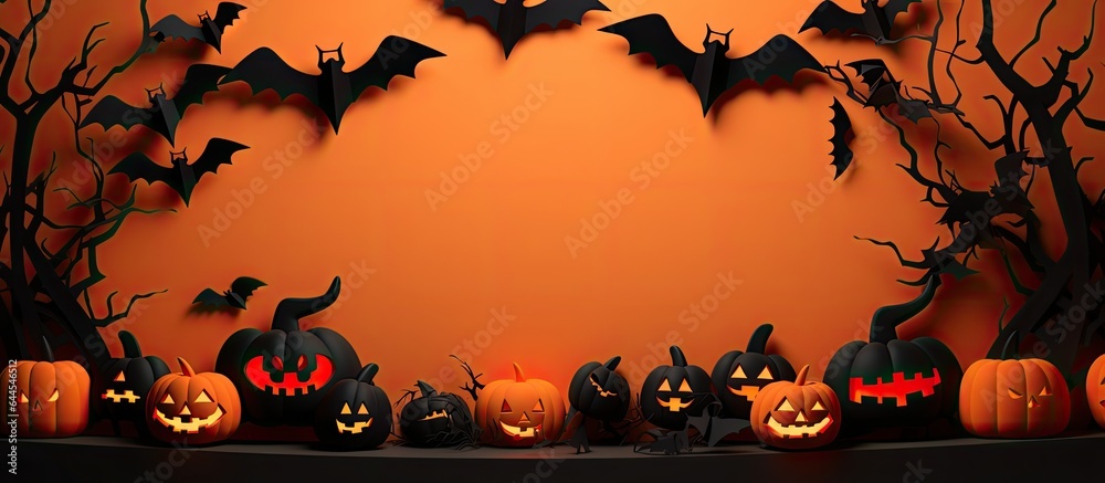 Happy halloween decorations card Happy halloween decorations card