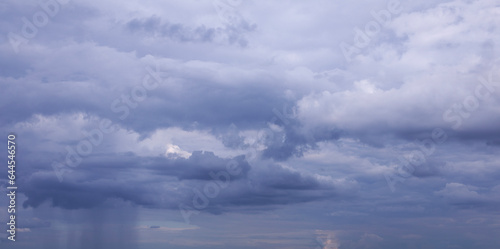 Dark storm clouds before rain. Natural weather dramatic background. © Ivanna