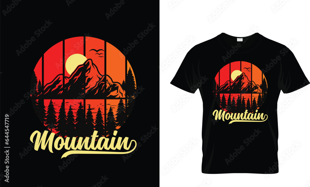 Mountain t-shirt design, adventure t-shirt design,