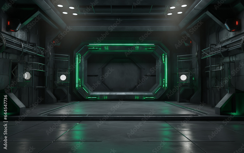 Industrial TV show backdrop. Ideal for virtual tracking system sets. 3D rendering Industrial TV show backdrop. Ideal for virtual tracking system sets. 3D rendering