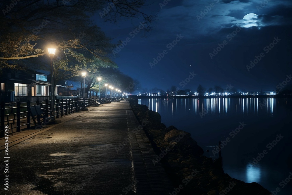 Obraz premium 夜景 | Night View Generative AI