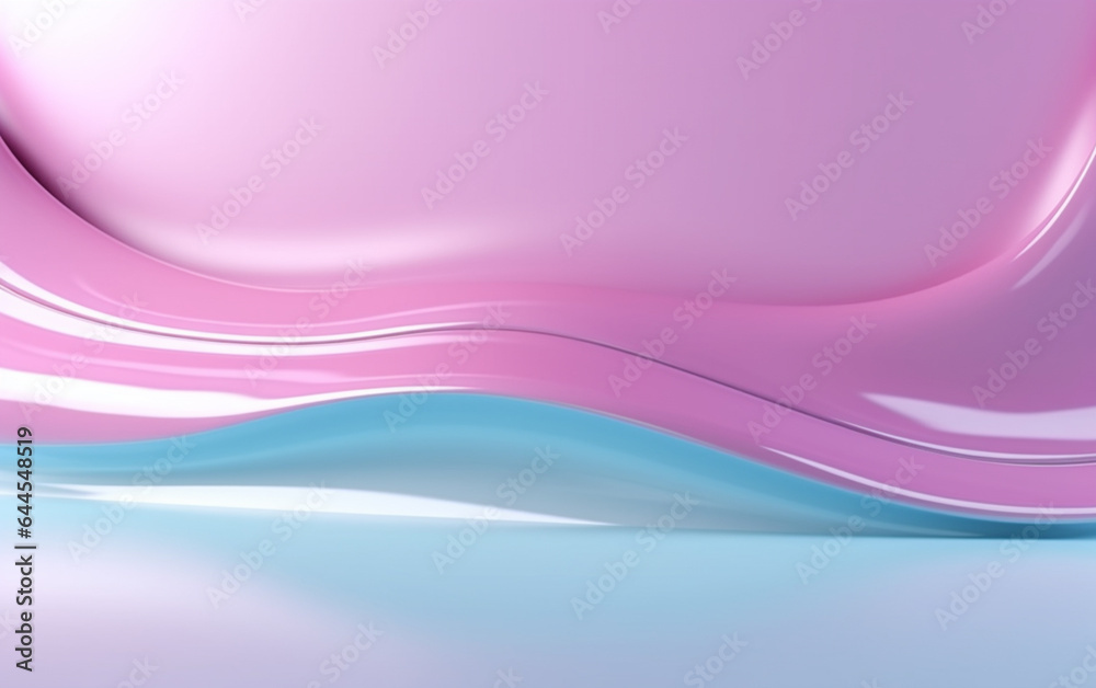 Light glossy surface with copyspace on abstract light wall backdrop. 3D rendering, mock up Light glossy surface with copyspace on abstract light wall backdrop. 3D rendering, mock up