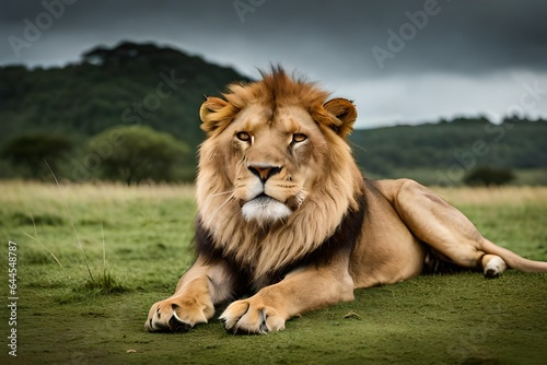 lion in the wild generated ai