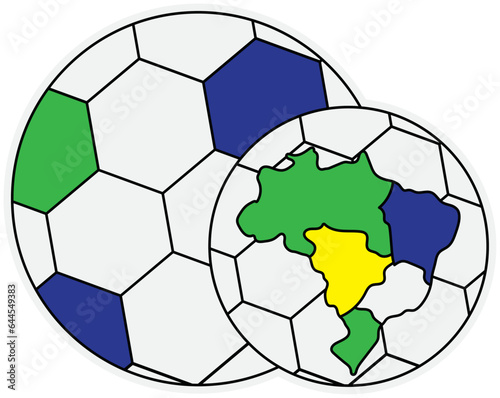 Brazil Football Sticker