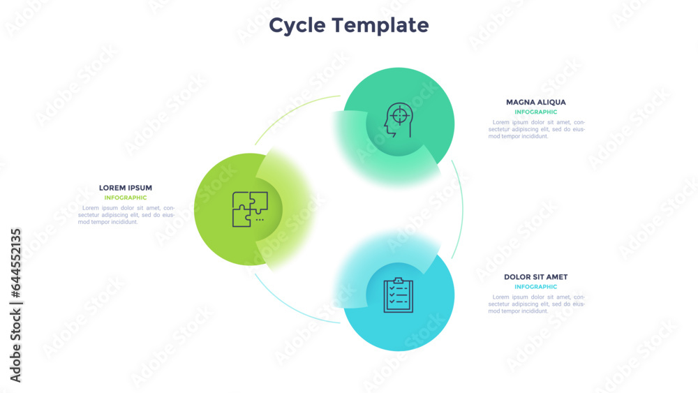 Blur Infographic Vector Template