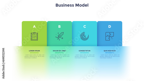 Blur Infographic Vector Template