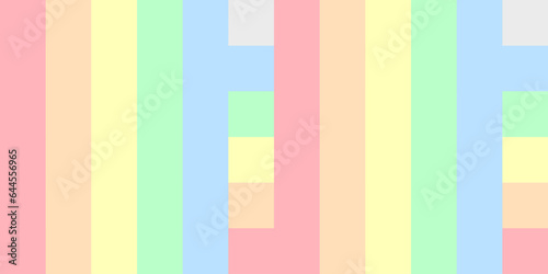 Rainbow pastel colors background slide vector image