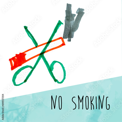 No smoking, Illustration