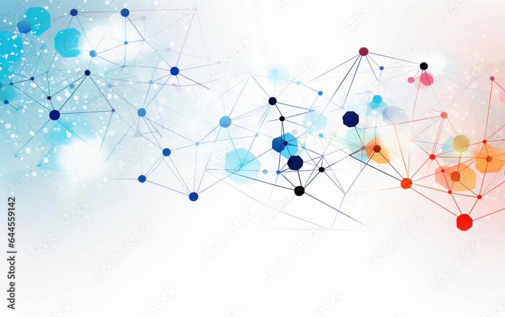 Abstract white background communication technology concept vector background