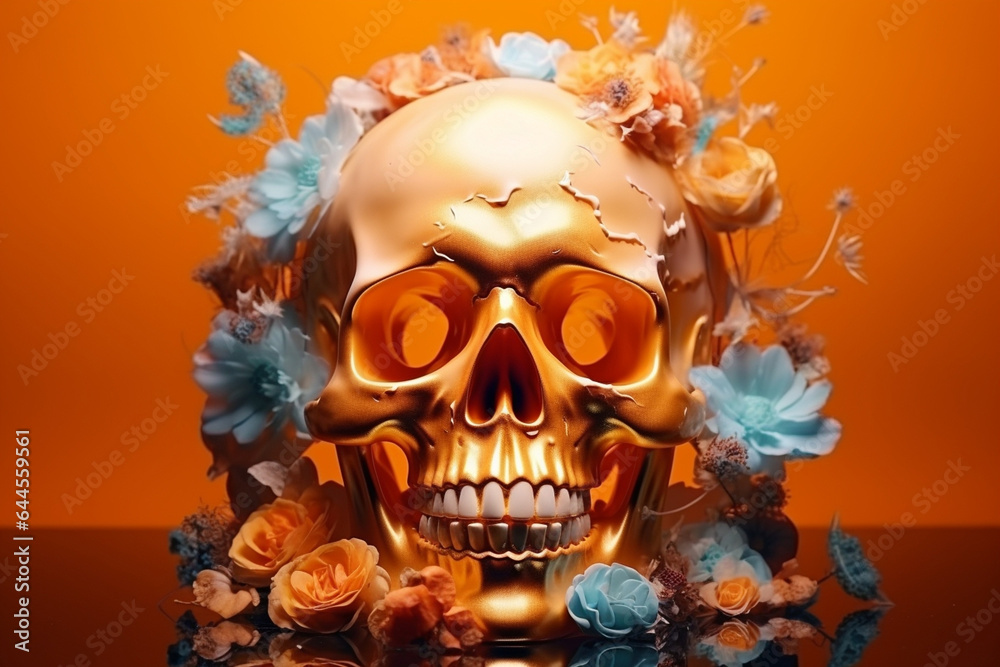 Skull dead death art head halloween Skull dead death art head halloween