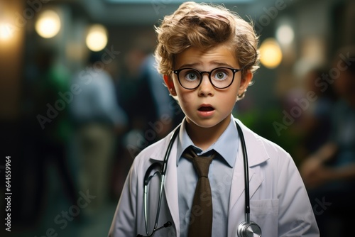 Little boy as a doctor. Gen...