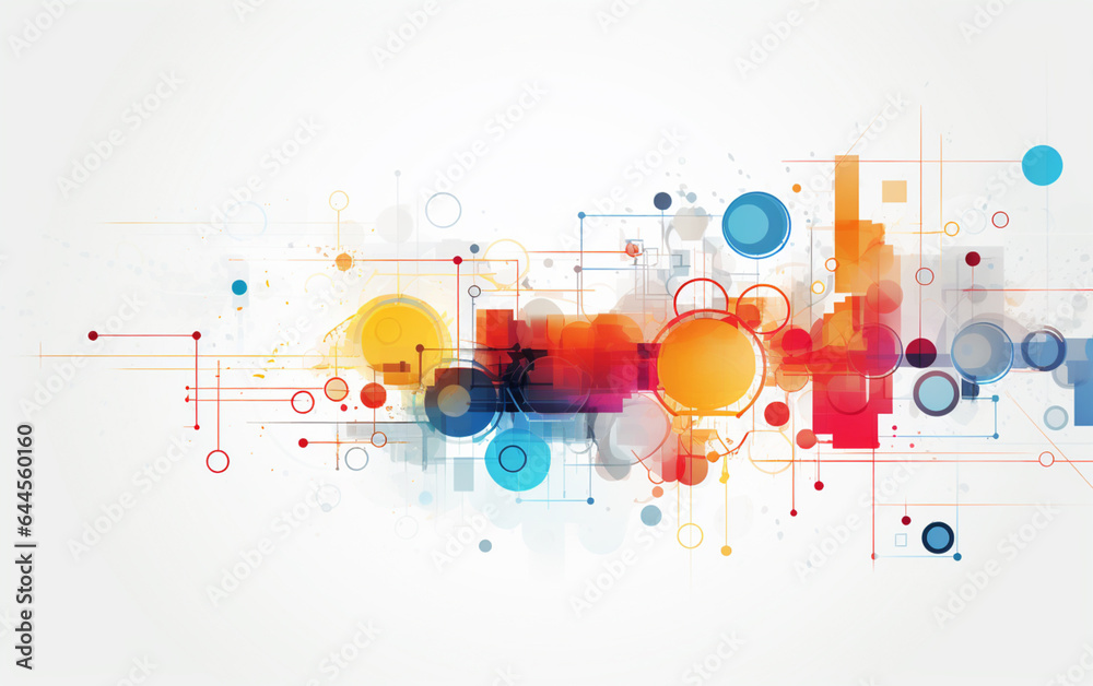 Obraz premium Abstract white background communication technology concept vector background