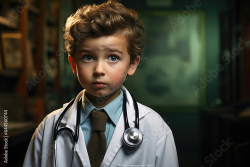 Little boy as a doctor. Gen...