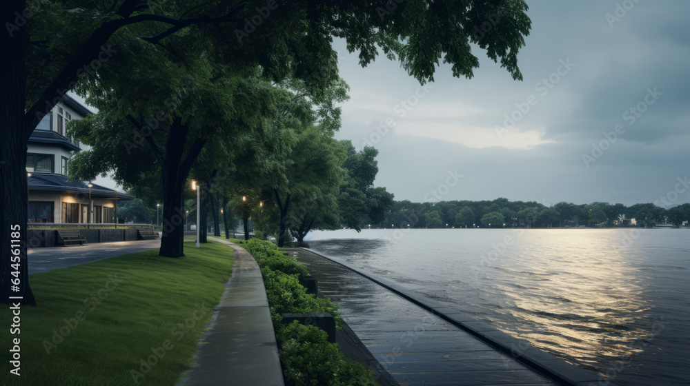 Riverside Prelude Moments Before the Rainfall Riverside Prelude Moments Before the Rainfall