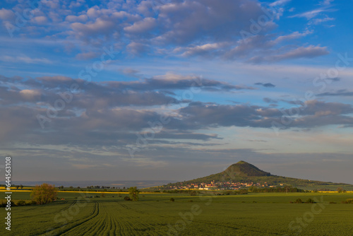 Typical landscape near Ranna, Ceske Stredohori, Northern Bohemia, Czech Republic