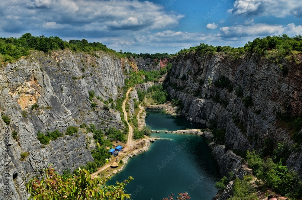 waterfall on the river