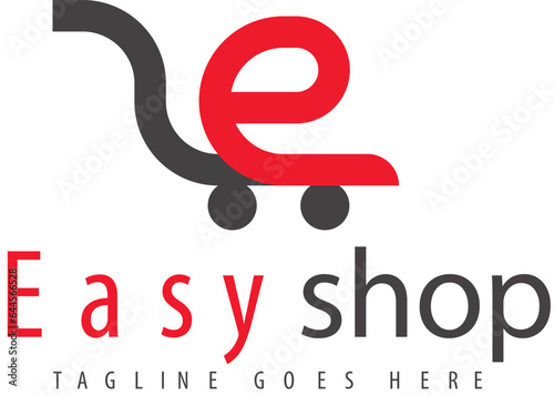 Online Shop logo designs template. easy shop logo
