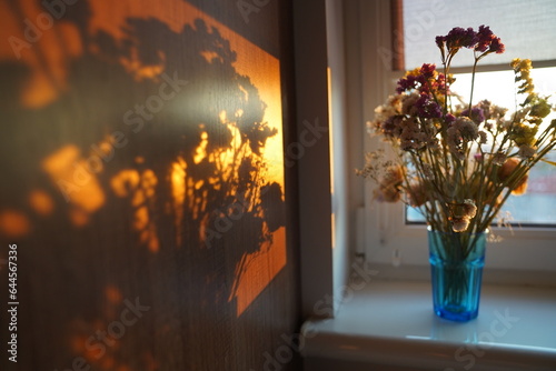 dry flowers in vase