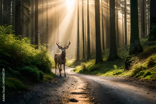 deer in the forest GeneratedAI