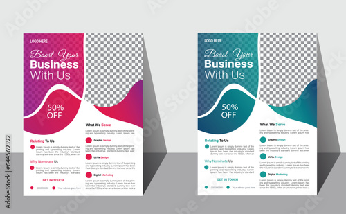 Vector business flyer design 