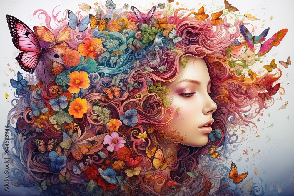 A budding artist with a sketchbook and pencils creating colorful.Generative AI