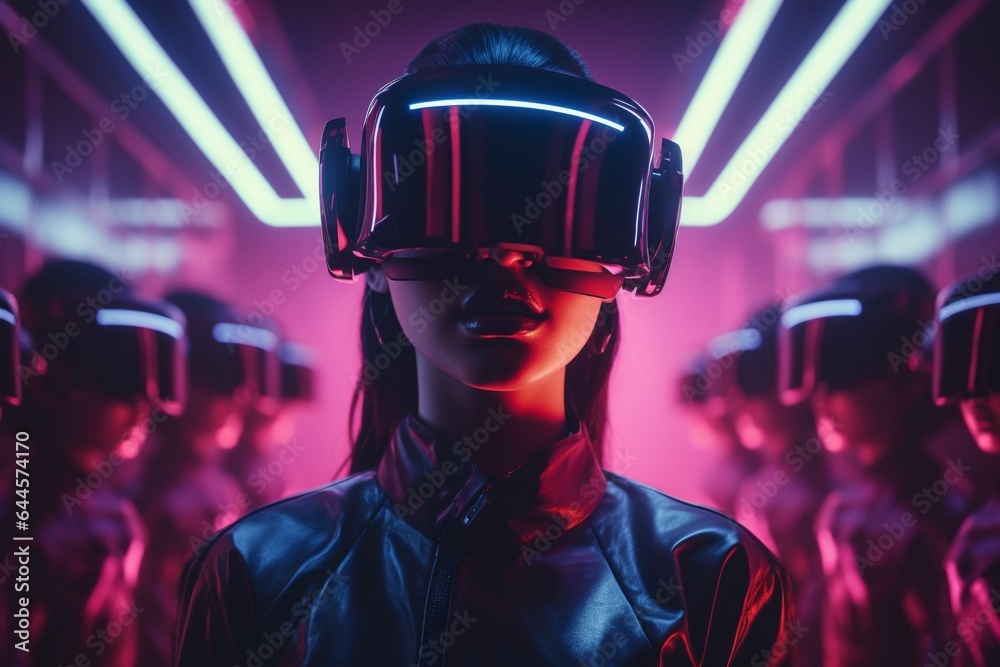 Holographic Faceless program Cyberpunk.Generative AI Holographic Faceless program Cyberpunk.Generative AI