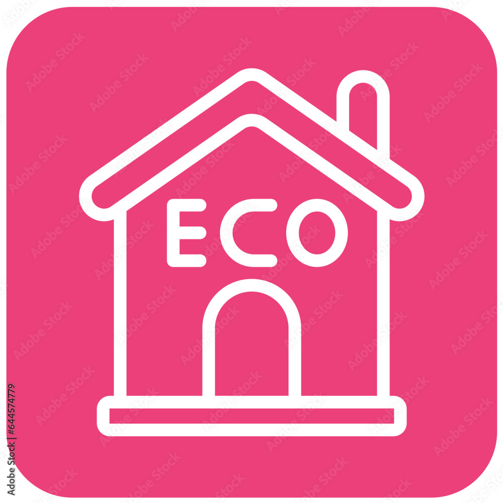 Eco house Vector Icon Design Illustration Eco house Vector Icon Design Illustration