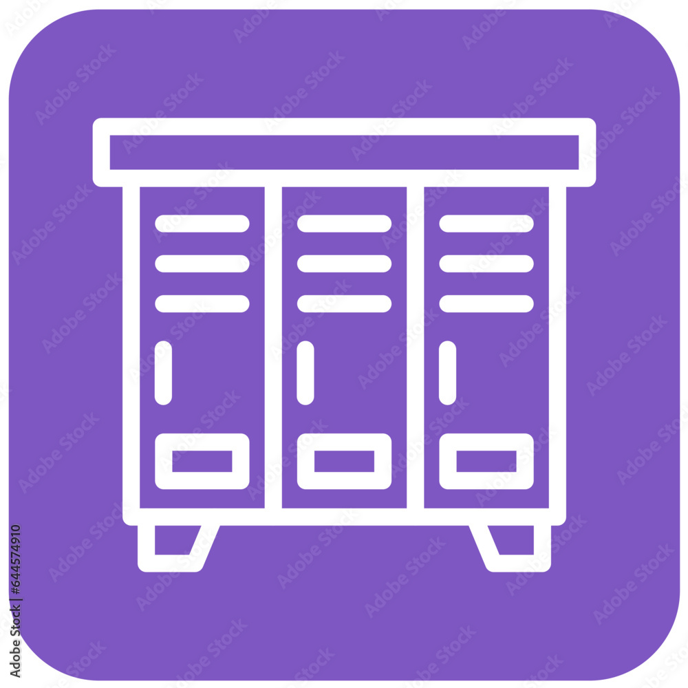 Locker Vector Icon Design Illustration Locker Vector Icon Design Illustration