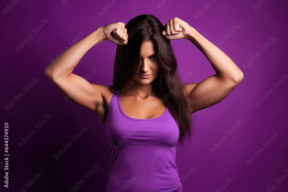International Day for the Elimination of Violence against Women - Woman with muscles