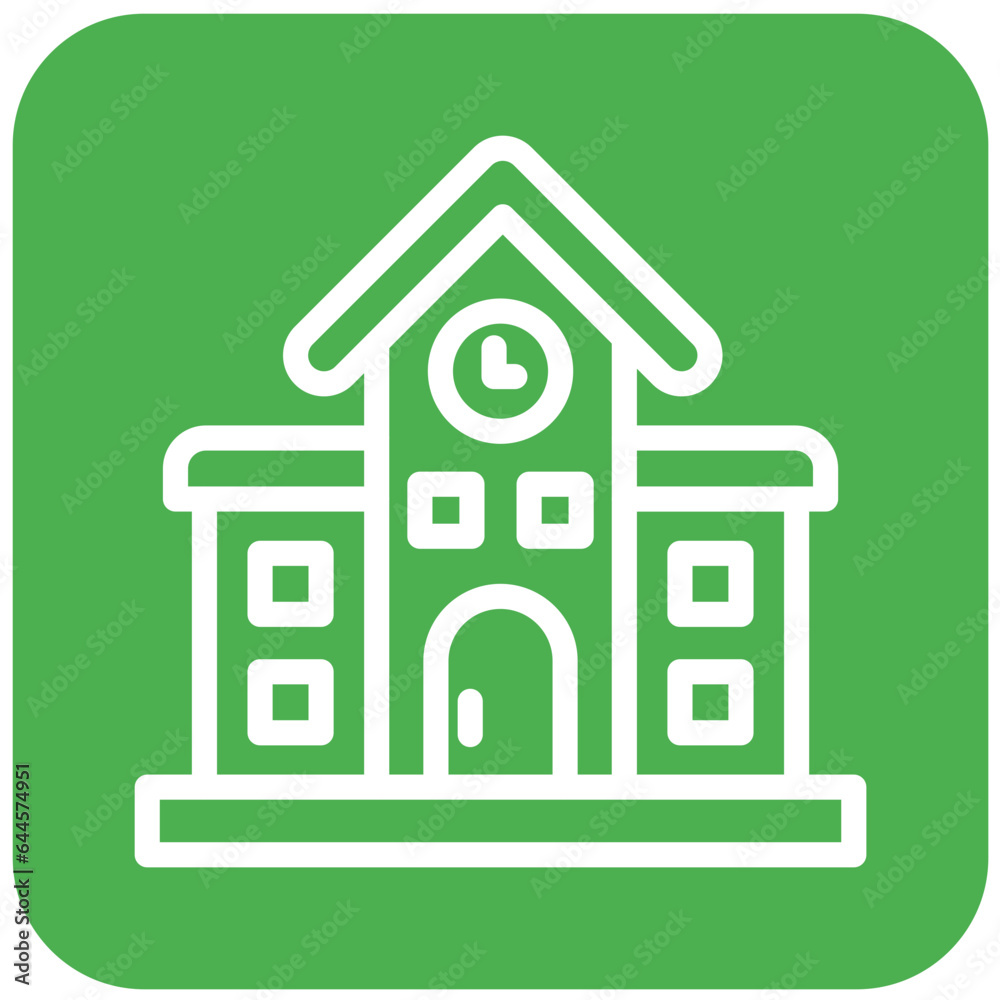 Railway station Vector Icon Design Illustration